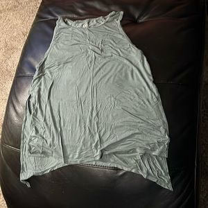 Women’s size large Zyia olive green tank top. Split sides so you can tie.
